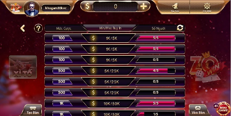 Chiến Thuật Và Mẹo Chơi Xì Tố Zowin Từ Cao Thủ