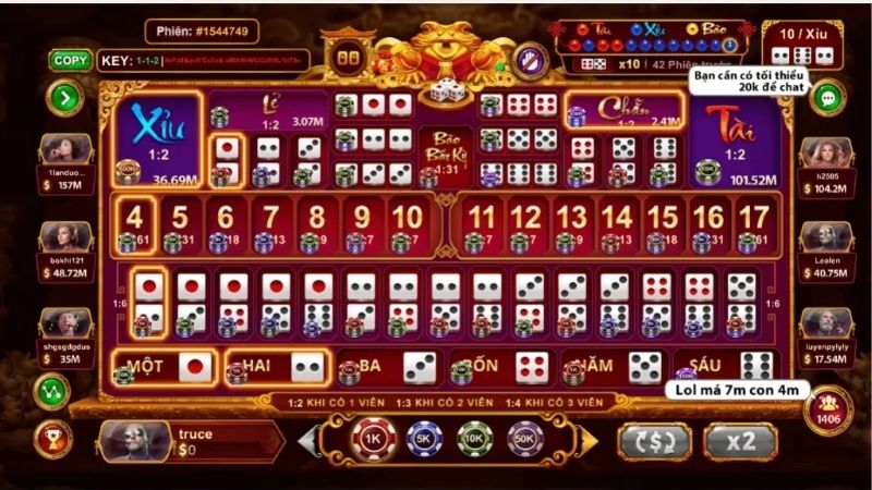 Zowin Giới Thiệu Sicbo Tài Phú: Thách Thức Tài Xỉu Hấp Dẫn